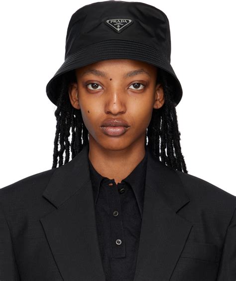 prada leo bucket hat|Black Re.